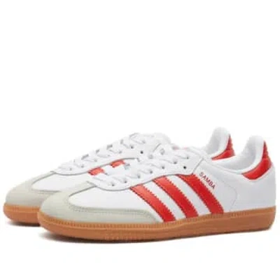 Adidas Originals Adidas Samba Og White, Solar Red & Off White