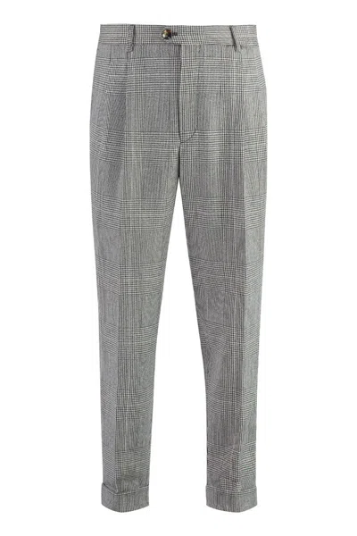 Pt01 Wool Blend Trousers In White