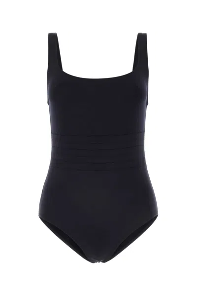 Eres Black Stretch Nylon Swimsuit In Ultra
