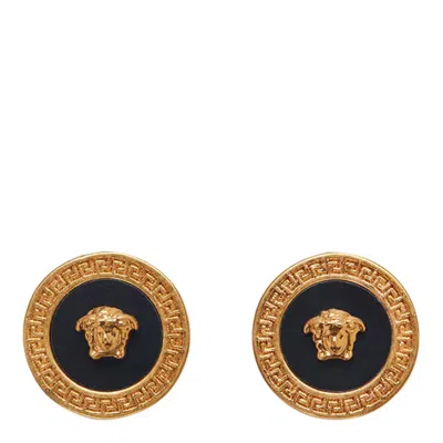 Versace Medusa Logo Earrings In Golden