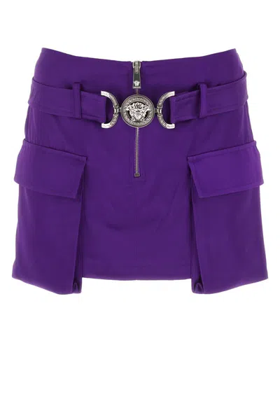 Versace Skirts In Brightdarkorchid