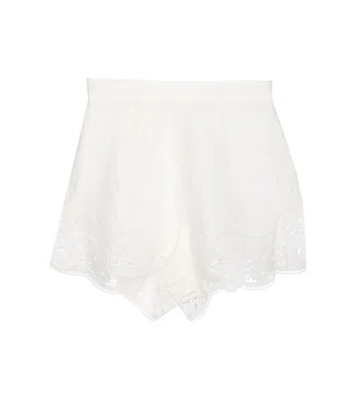 Zimmermann Shorts In White