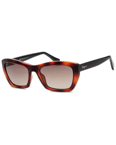 Ferragamo Women's Sf958s 55mm Sunglasses In Brown