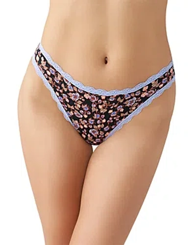 B.tempt'd By Wacoal Inspired Eyelet Thong In Vintage Floral