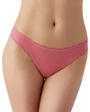 B.tempt'd By Wacoal Inspired Eyelet Thong In Slate Rose