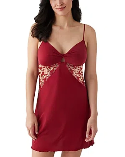 Wacoal Dramatic Interlude Chemise In Deep Red