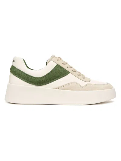 Vince Women's Warren Colorblock Leather & Suede Platform Sneakers In Green Multicolor
