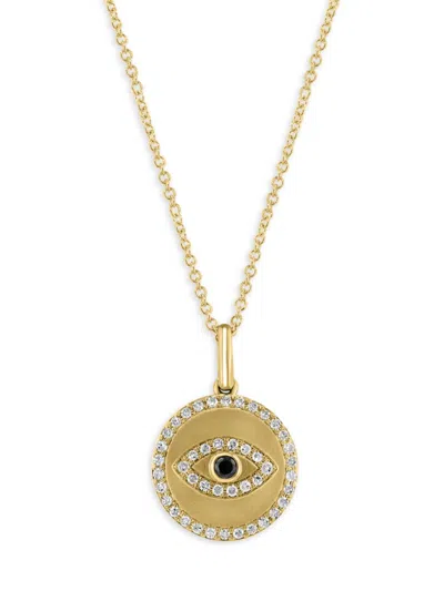 Effy Women's 14k Yellow Gold & 0.26 Tcw Diamond Pendant Necklace