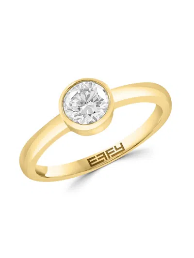 Effy Women's 14k Yellow Gold & 0.74 Tcw Lab Grown Diamond Ring