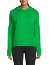Andrew Marc Sport Women's Relaxed Fit Hoodie In Green