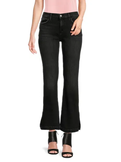 Joe's Jeans Women's The Provocateur Regular Fit Split Flare Jeans In Black