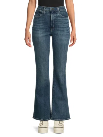Madewell The Perfect High Waist Flare Jeans In Medium Wash