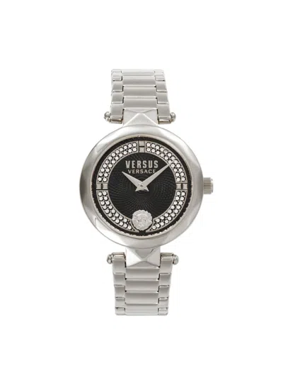 Versus Women's Covent Garden Crystal 36mm Stainless Steel Bracelet Watch In Neutral