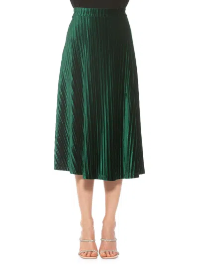 Alexia Admor Alaina Skirt In Emerald