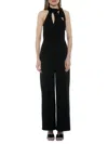 Alexia Admor Sienna Halter Neck Wide Leg Jumpsuit In Black