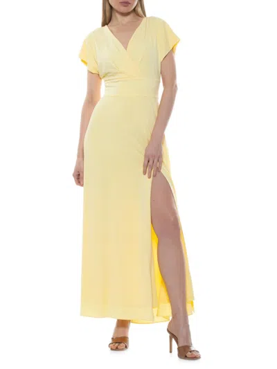 Alexia Admor Brielle Maxi Dress In Yellow