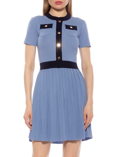 Alexia Admor Ander Dress In Blue