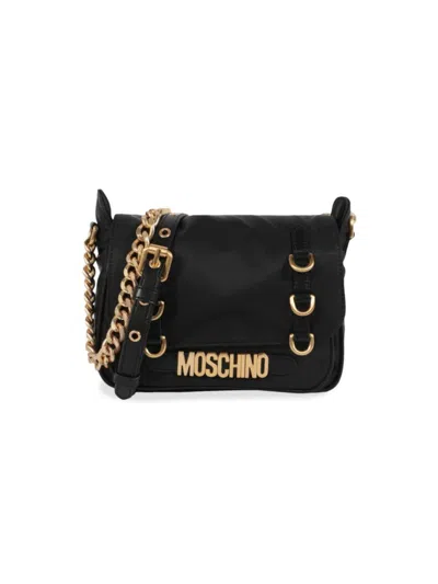 Moschino Nylon Shoulder Bag In Black