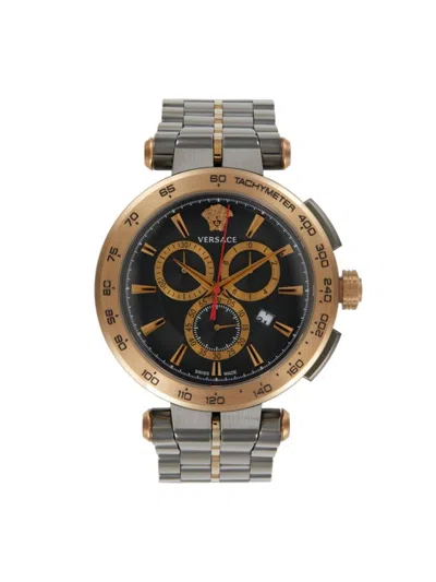 Versace Aion Chrono Bracelet Watch In Sapphire