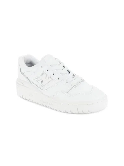 New Balance Kids' Logo-embellished Sneakers In White