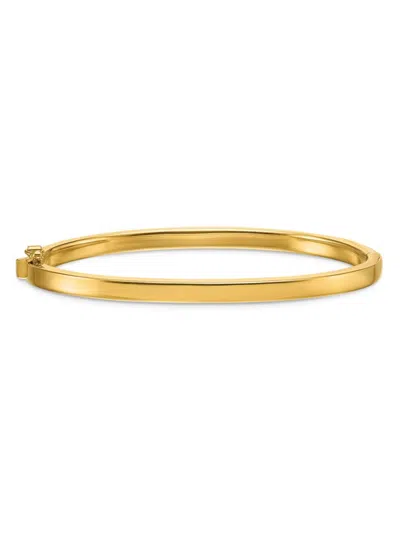 Saks Fifth Avenue Women's 14k Yellow Gold Flat Bangle Bracelet
