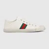 Gucci Herren-sneaker Mit Web In White