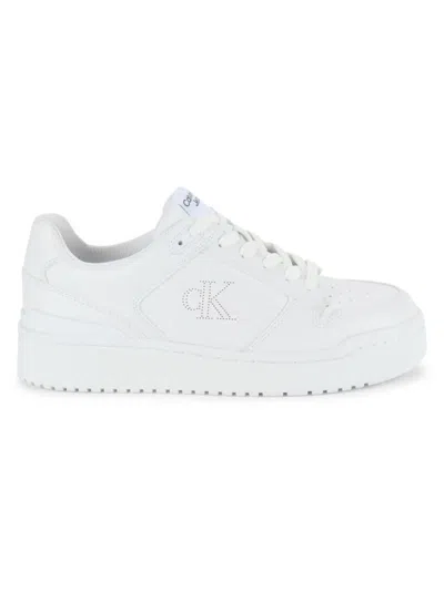 Calvin Klein Ashier Platform Sneaker In White