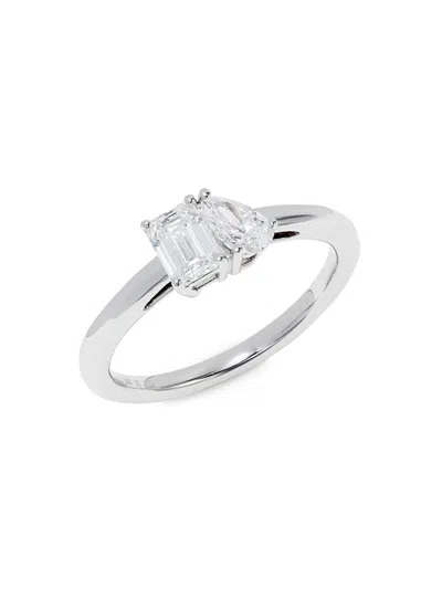 Saks Fifth Avenue Women's 14k White Gold & 0.75 Tcw Lab Grown Diamond Ring