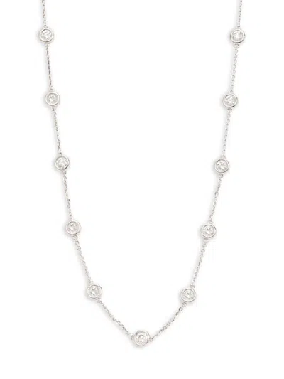 Saks Fifth Avenue Women's 14k White Gold & 3.80 Tcw Lab Grown Diamond Necklace