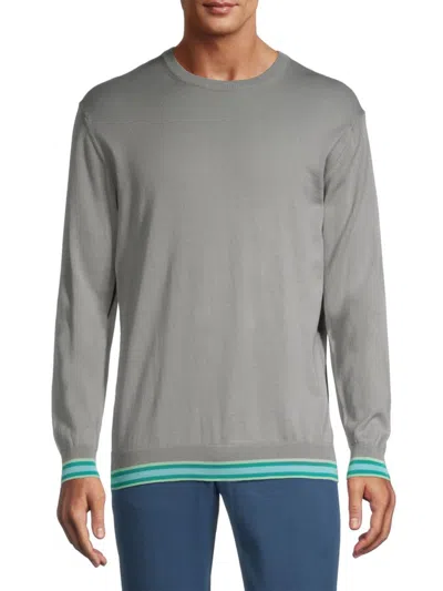 Saks Fifth Avenue Men's Slim-fit Cotton Sweatshirt In Gull