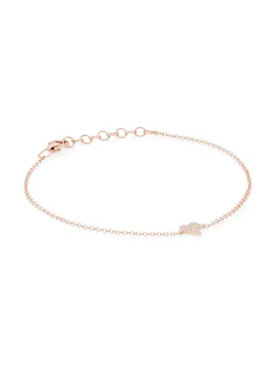 Saks Fifth Avenue Women's 14k Gold & Diamond Heart Charm Bracelet