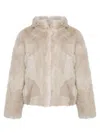 Wolfie Furs Women's Made For Generations Classic Fit Toscana Shearling Jacket In Natural
