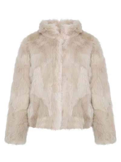 Wolfie Furs Women's Made For Generations Classic Fit Toscana Shearling Jacket In Natural