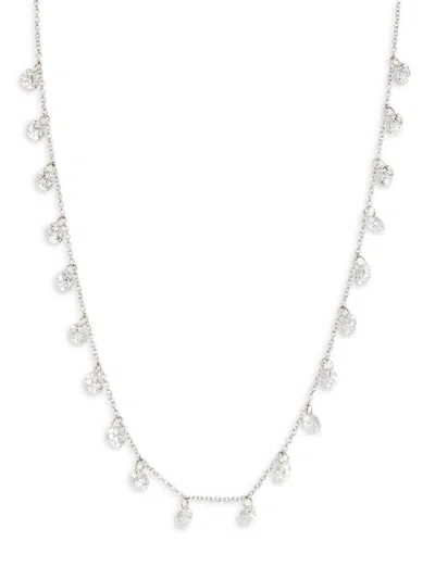 Lafonn Women's Lassaie In Motion Platinum Plated Sterling Silver & 5 Tcw Simulated Diamond Charm Necklace In Metallic