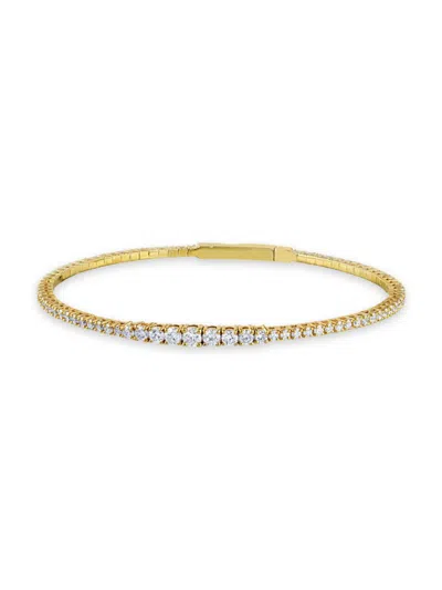 Saks Fifth Avenue Women's 14k Yellow Gold & 2 Tcw Diamond Bracelet