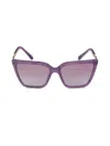 Bvlgari Women's 57mm Cat Eye Sunglasses In Purple