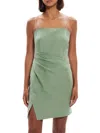 Theory Womens Linen Short Mini Dress In Leaf