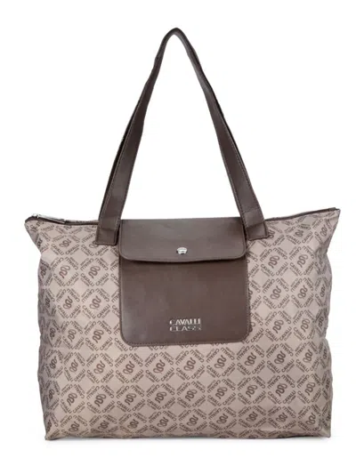 Cavalli Class Large Tote In Brown