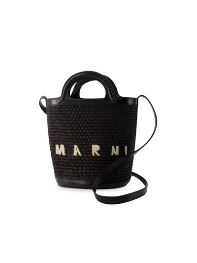 Marni Women's Tropicalia Mini Bucket Bag In Black