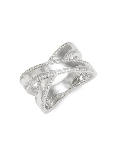 Saks Fifth Avenue Women's 14k White Gold & 0.32 Tcw Diamond Ring
