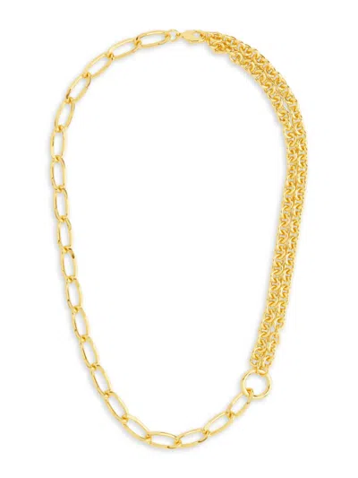 Sterling Forever Milan Chain Necklace In Goldtone