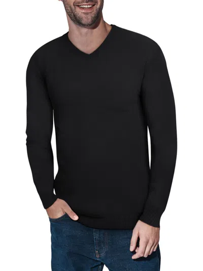 X-ray V-neck Sweater In Black