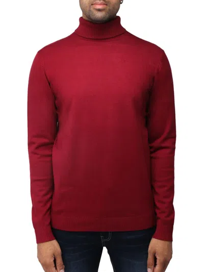 X-ray Turtleneck Pullover Sweater In Red