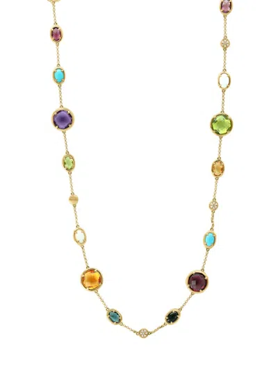 Effy Women's 14k Yellow Gold & Multi Stone Station Necklace