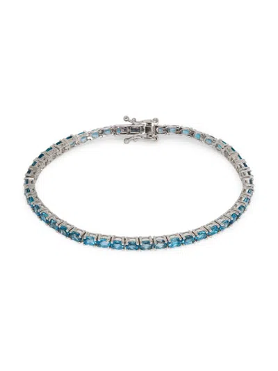 Effy Eny Women's Sterling Silver & London Blue Topaz Tennis Bracelet