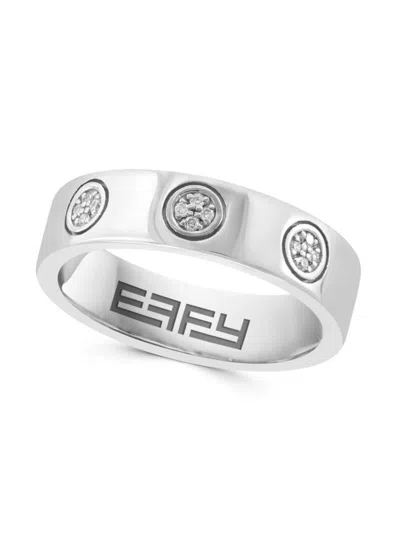 Effy Eny Women's Sterling Silver & 0.05 Tcw Diamond Ring