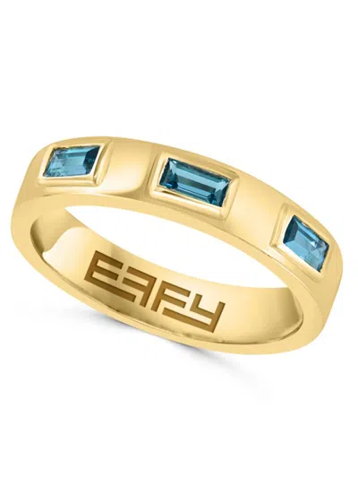 Effy Eny Women's 14k Goldplated Sterling Silver & London Blue Topaz Ring