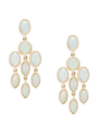 Effy Women's 14k Yellow Gold & 4.10 Tcw Ethiopian Opal Drop Earrings
