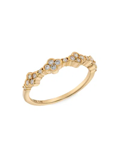 Saks Fifth Avenue Women's 14k Yellow Gold & 0.31 Tcw Diamond Ring