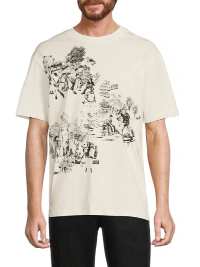 Hugo Doule Graphic Tee In White
